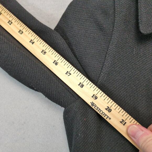 Old Navy Back Pea Coat Women's S Double Breasted, Tie Waist Belt Wool Blend - Picture 9 of 10